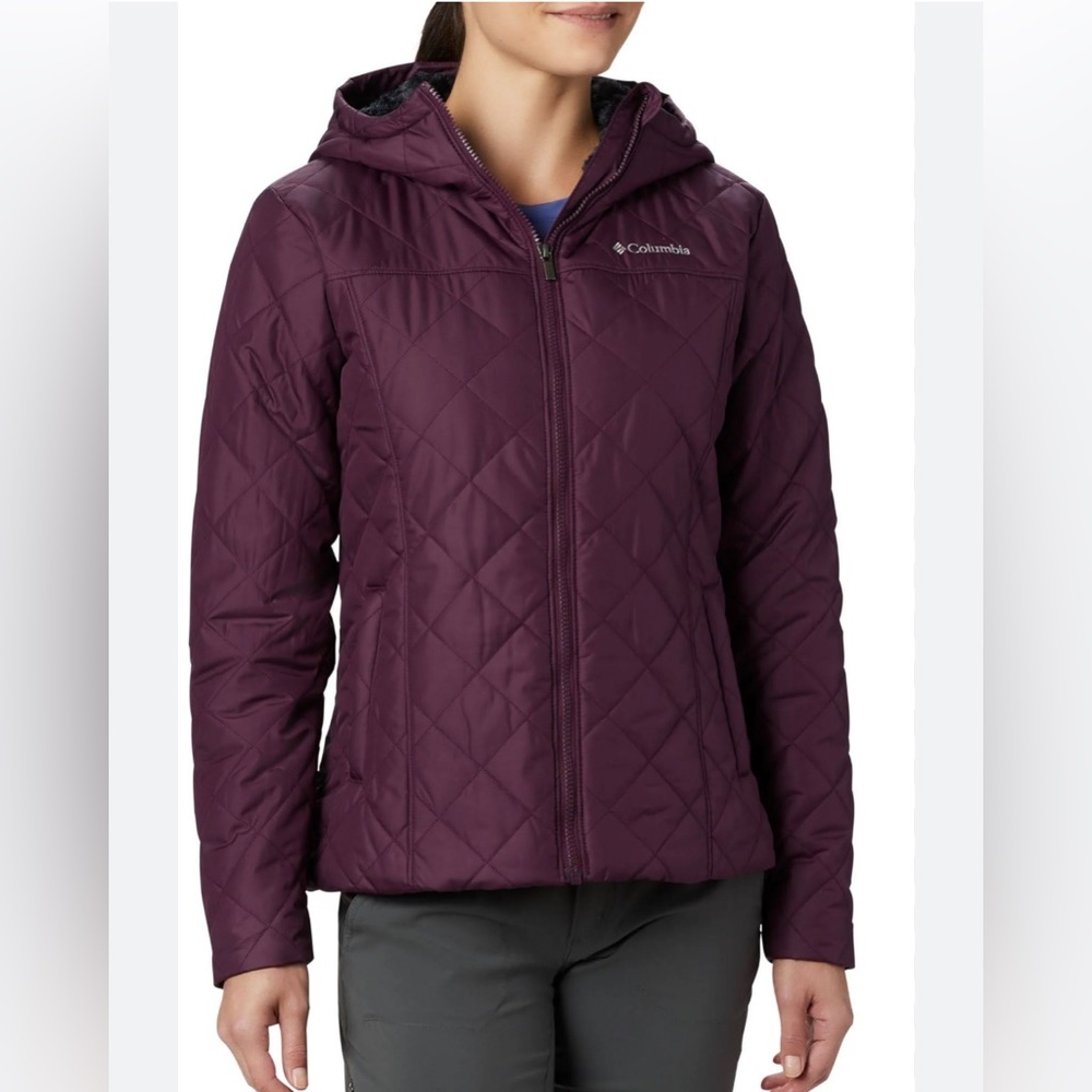 Columbia Fleece Lined Purple Jacket | Size Small